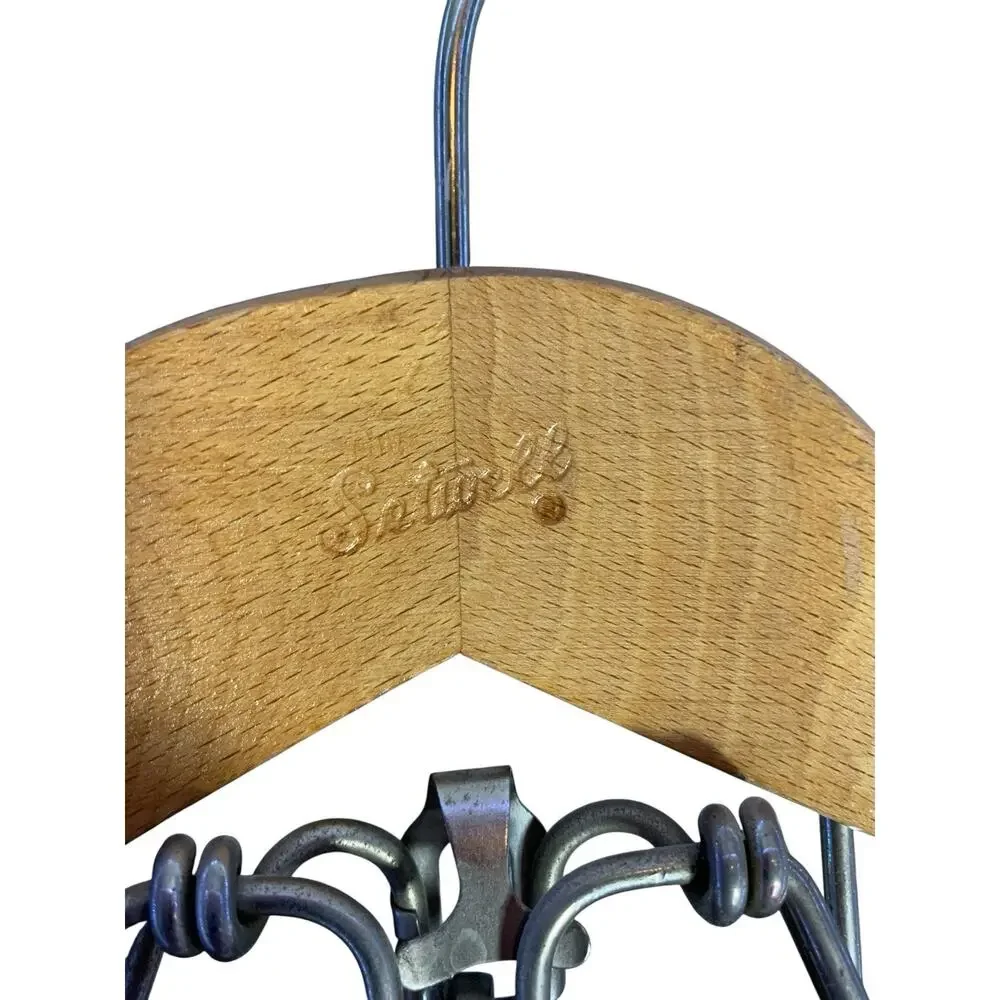 Vintage SETWELL Wooden Suit Pant Hanger Wood USA